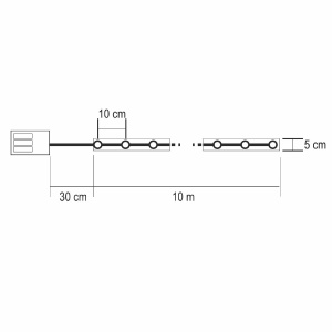 Bandă LED cu modele, 10 m - Img 4
