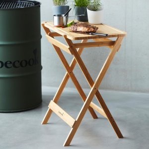 Barbecook BC-ACC-7154 măsuță de tăiat pentru grătar, din bambus, 70x43x81cm - Img 2