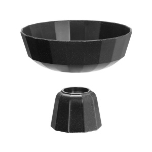 Bază pentru fructieră Metropolis, neagru, 110×82 mm, 110x(h)82mm Fine Dine - Img 2