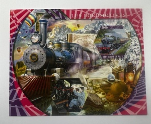 Bloc filatelic Mali 2021 – Les Locomotives – 3000F