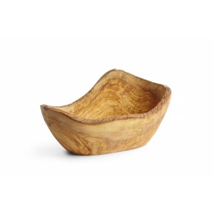 Bol decorativ din lemn de maslin, HENDI, 300x190x(H)110mm - Img 1