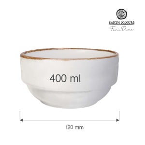 Bol Vanilla,120 mm, 400 ml Fine Dine - Img 2