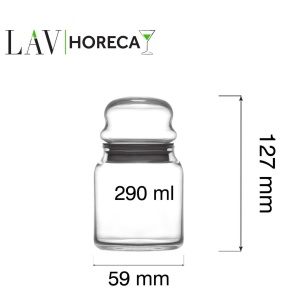 Borcan Phuket 290ml cu capac, LAV - Img 2
