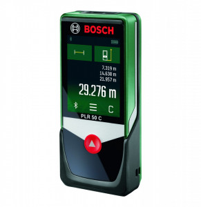Bosch PLR 50 C lézeres távolságmérő , színes kijelző , 50M , Bluethoot , Érintőképernyő , Touch Screen
