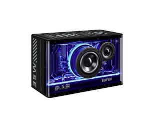 Boxa profesionala GAMING, lumini RGB, 40W, bluetooth 5.3, USB-A, USB-C, AUX, ecran LCD, Edifier QD35-BK - Img 2