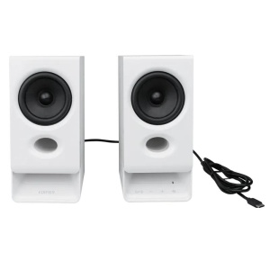BOXE EDIFIER 2.0, RMS: 5W (2 x 2.5W), bluetooth v6.0, volum, mufa casti, touch panel, AUX/USB-C, Edifier App, USB power, MDF, white, "R20BT-W" - Img 3
