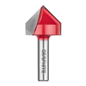 Burghiu freza, profil V, HM, 25.4x25.4mm, tija 8mm
