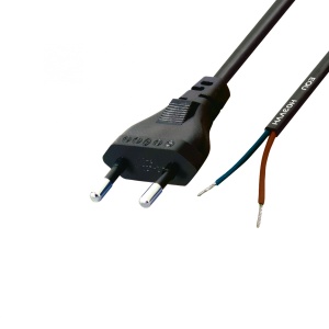 Cablu de alimentare, 2x0,75, 1,5 m, capăt cositorit