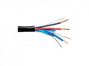 Cablu profesional pentru alimentare curent panouri comanda, interfon, yala electromagnetica, ecranat, 4 conductori, 152m, ecranat, Lutron - Img 1
