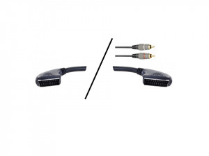 Cablu profesional video, 2 x scart tata, 2 x rca tata, 1.2m, Deltac C - Img 2