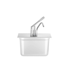 Capac cu distribuitor pentru recipiente GN, HENDI, GN 1/3, Argintiu, 352x180mm