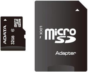 CARD MicroSD ADATA, 32 GB, MicroSDHC, clasa 10, standard UHS-I U1, "AUSDH32GUICL10-RA1"