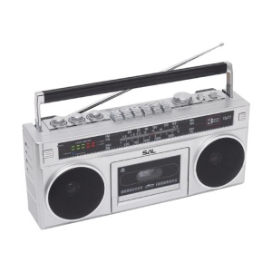 Casetofon tip retro, caseta, radio, usb, card, bluetooth, alimentare retea / baterii, SAL RRTBRONX - Img 5