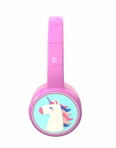 Casti audio bluetooth pentru copii, protectie urechi 85 decibeli, acumulator, autonomie aprox. 24 ore, USB-C, model UNICORN, DENVER - Img 6