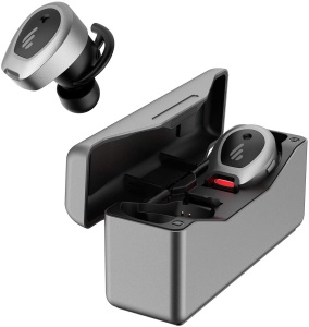 CASTI Edifier, wireless, intraauriculare - butoni, pt smartphone, microfon pe casca, conectare prin Bluetooth 5.0, gri, "TWSNB-MG" - Img 2