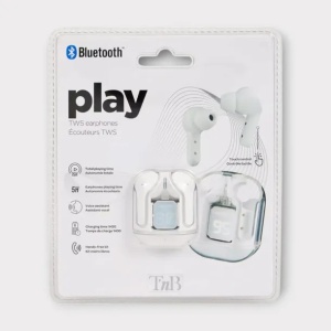 Casti Wireless Stereo, Bluetooth, ALB, afisaj LED, incarcare cu docking case, T'nB - Img 8
