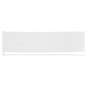 Coliere plastic EXTREME 2,5 × 200 mm, alb, 100 buc.