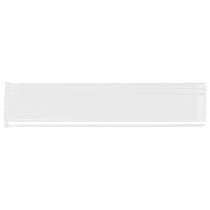 Coliere plastic EXTREME 9,0 × 650 mm, alb, 50 buc.