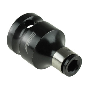 Csapásmérő adapter, 1/2''' - 1/4''' HEX, 38mm, Dedra