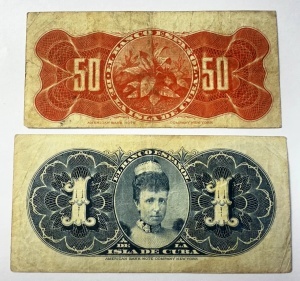 CUBA - COLONIE SPANIOLA - 50 CENTAVOS / 1 PESOS 1896 - Img 2