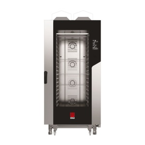 Cuptor pe gaz cu convectie cu abur Millennial Black Mask Gastro, 20× GN 1/1, Tecnoeka, 230V/1450W, 30000kW, 930x1160x(H)2060mm