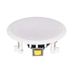 Difuzor incastrabil tavan pentru sisteme public address, transformator integrat 110V, putere maxima 10W, SAL