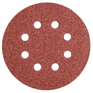 Disc abraziv cu gauri 125mm K40, set 5 buc