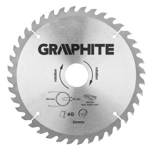 Disc circular 185 x 30 mm, 40 dinti
