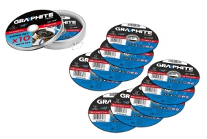 Disc de taiere pentru metal 125 x 1,0 x 22,2 mm, 41 A60-T-BF, set de 10 buc. - Img 1