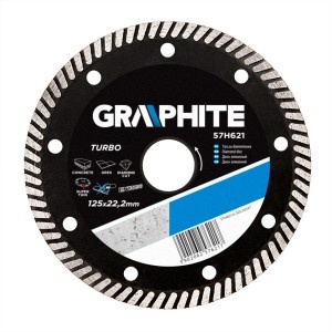 Disc diamantat Turbo-super subtire 125mm, pt beton/zidarie