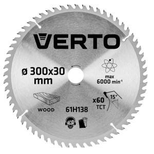 Disc pentru circular, 300 x 30 mm, 60 dinti