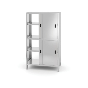 Dulap traversant cu despărțitor și ușă glisantă - înșurubat, HENDI, Kitchen Line, 800x500x(H)1800mm