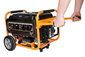 Elektromos generátor 2800/3000W, 7hp, 2.63l/óra, 208cc, kulcsos indítás, Neo - Img 3
