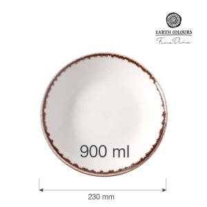 Farfurie semi-adanca Vanilla, 230 mm Fine Dine - Img 2