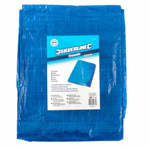 Foaie prelata pvc heavy duty 6.1 x 9 m, rezistenta UV, impermeabila,Silverline - Img 3