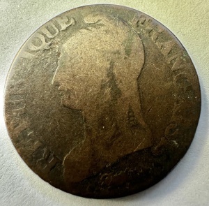 FRANTA - PRIMA REPUBLICA - 5 CENTIMES ( 1799-1800 )