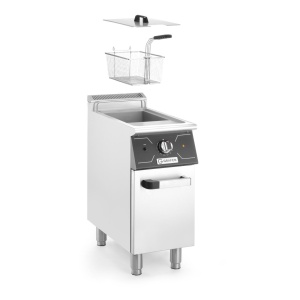Friteuza electrica cu spatiu de depozitare, 24L, 12kw, 400V, 360x700x(H)850+90 mm - Img 2