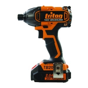 Fúrógép és csavarhúzó, akkumulátoros fúrógép, 2 x 20V 2Ah akkumulátor, kefe nélküli motor, 180Nm, 2200 rpm, Triton - Img 3