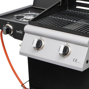 Gratar / barbeque pe gaz, 3 arzatoare, 3.2kW, polita laterala, Home - Img 4