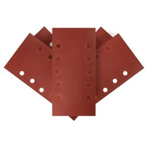 Hartie de slefuit Velcro 115 x 230 mm, K180, 5 buc, cu perforatii