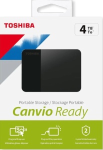 Hordozható külső merevlemez, 4 TB, 2,5", Toshiba Canvio Ready  - Img 6