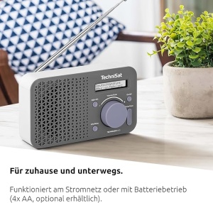 Hordozható rádió, DAB/FM, LCD monokróm kijelző, RDS, 1W, gyerekszobába, konyhába, irodába, TechniSat - Img 3