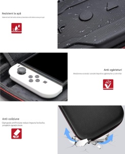 Husa de transport si de protectie pentru console jocuri portabile, spatii multiple de stocare, protectie ecran, compatibil cu Nintendo Switch 2 - Img 6