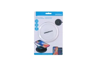 Incarcator wirelless pentru telefoane smartphone, 5W, 7.5W, 10W, USB-C, indicator LED, ALB, Grundig - Img 4
