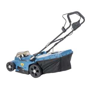 Kit complet masina electrica pentru tuns iarba / gazon, functionare cu acumulatori, 2 x 18V 4Ah, incarcator rapid, inaltime ajustabila, sac colectare, cutit 37cm, Dedra SAS+ALL - Img 9