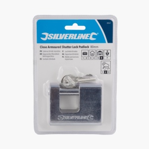 Lacat otel calit clasa 6/7, gol belciug 20mm, cilinfru alama, 3 chei, Silverline - Img 3