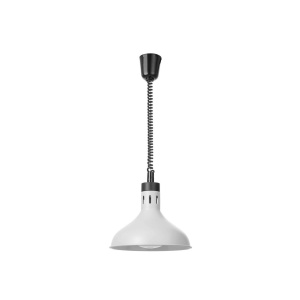 Lampă termică cu ridicare și coborâre, formă de clopot, HENDI, Alb, 230V/250W, ⌀295x(H)207mm