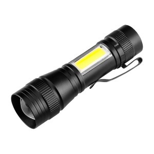 Lanterna reincarcabila XPE+COB 220lm (la 12 bucati comandate se primeste si 1 display)