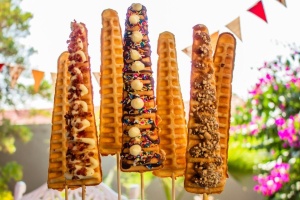 Lollypop professzionális kúpos gofrisütő, 1750 W, időzítő, 50 °C–220 °C között állítható hőmérséklet-szabályozó, Hendi - Img 5