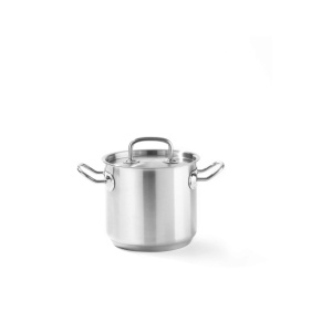 Magas, fedeles edény, 16 cm x magasság 14 cm, 2,80 l, rozsdamentes acél, Hendi Kitchen Line sorozat, professzionális használatra is alkalmas